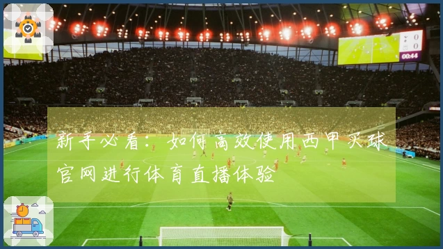 新手必看：如何高效使用西甲买球官网进行体育直播体验